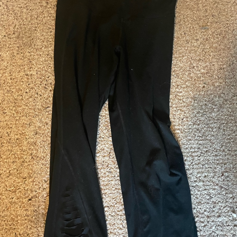 Champion women's L black athletic leggings